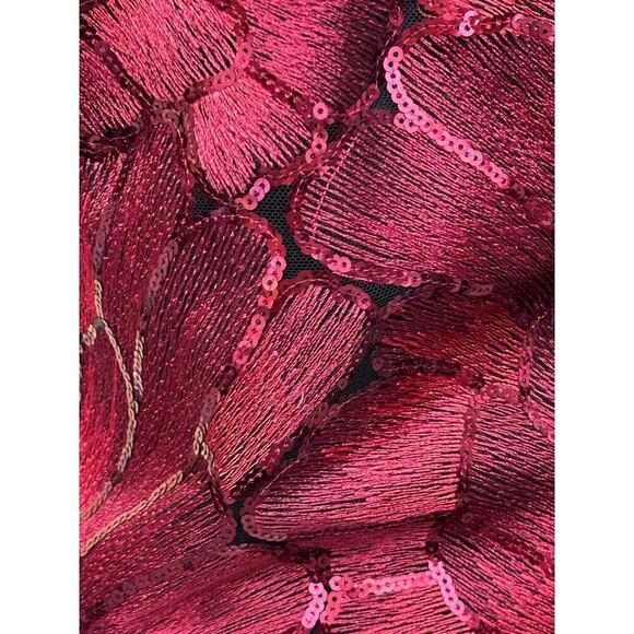 WHBM red sequined tank, XXS, cocktail, bling, evening, sophisticated, rich girl - Picture 4 of 7